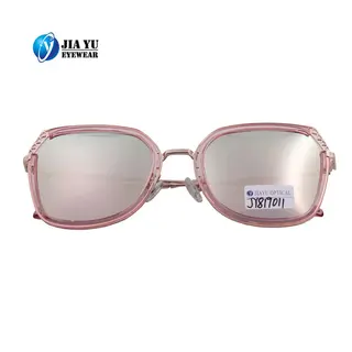 High quality Mirror Lenses Fashion Women's Metal Sunglasses